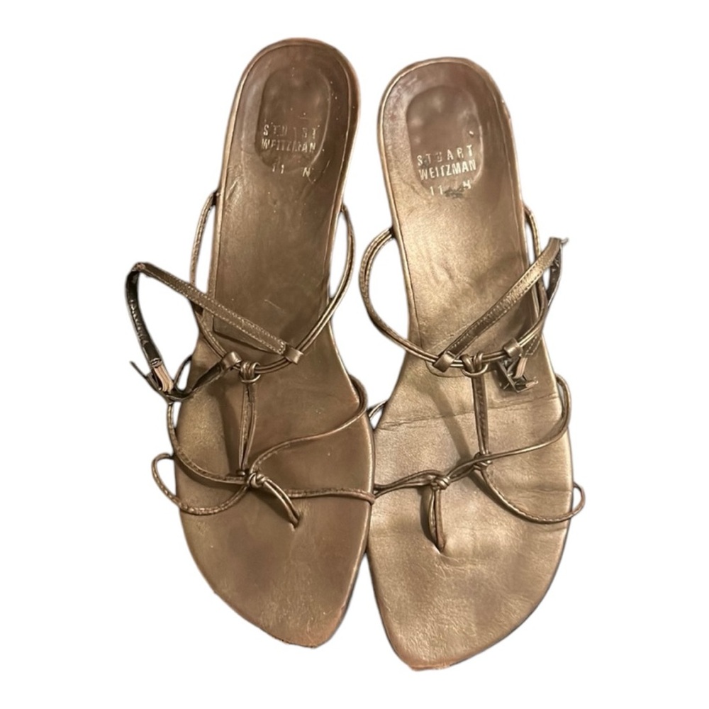 Stuart weitzman bronze gold sandal